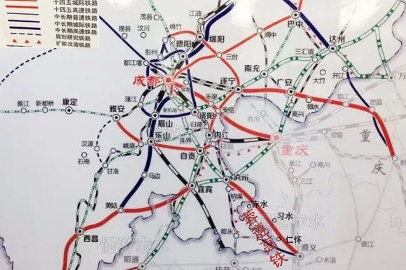 看四川省十四五铁路规划图,泸遵高铁列入十四五开建铁路