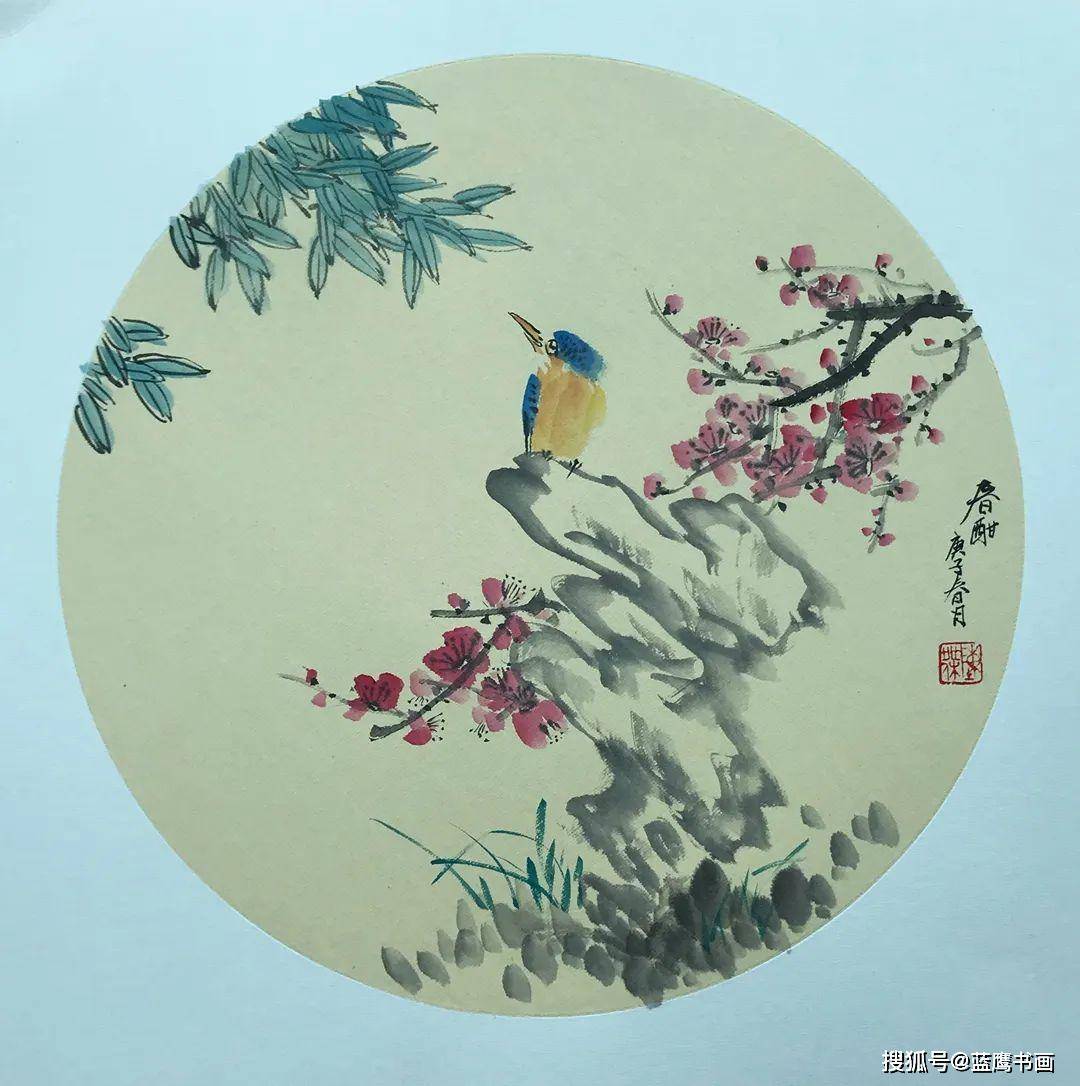 片纸画尽物中趣,且观画家陈杰团扇作品,感知清雅恬淡的艺术美感