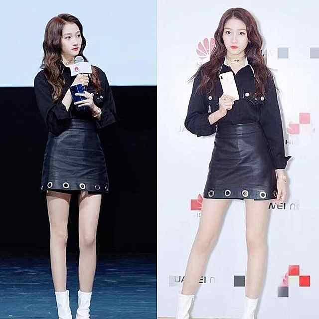 方式A字皮裙来搭配，多种方式营造高级女人味皮裙怎样穿出高级感