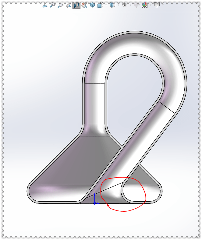 solidworks里用两种方法画这个克莱因瓶圆角竟然成了此图的重点