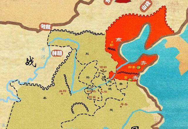 其中也有鲁国的功劳,例如淮北一带的地盘被鲁楚等国瓜分