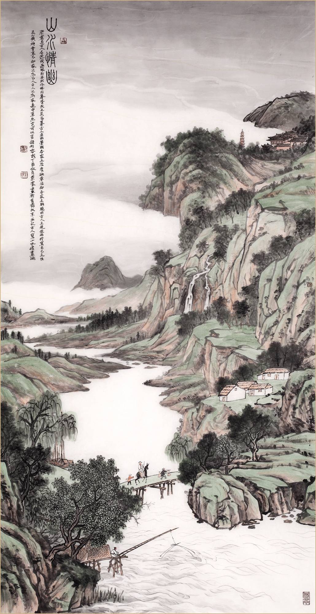 知中融西别有新境评山水画家叶浓的山水画