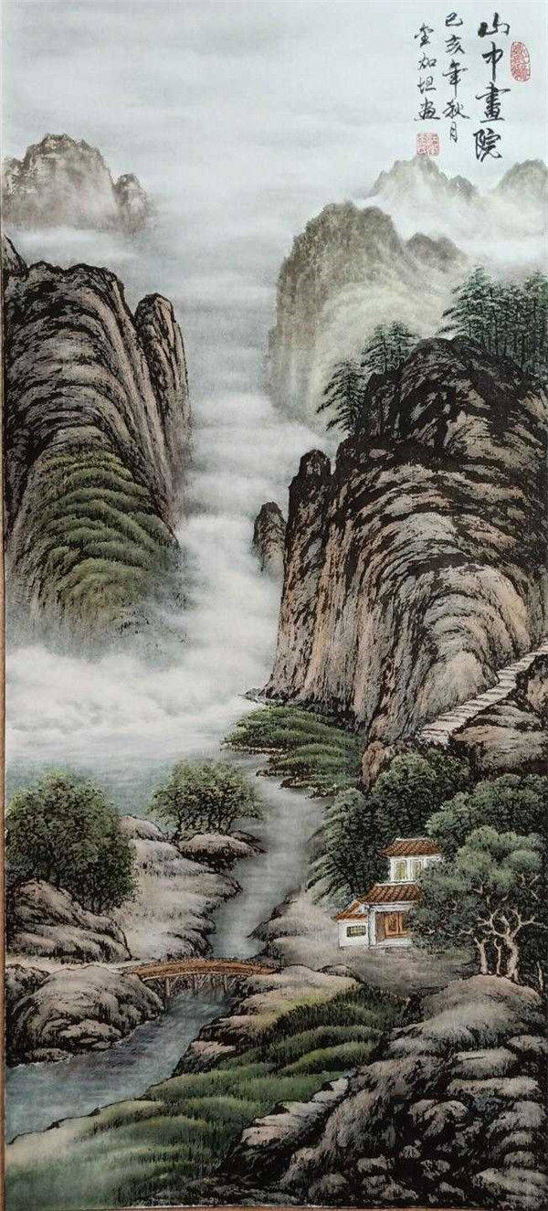 著名艺术家金加坦—— 水墨山水画作品赏析