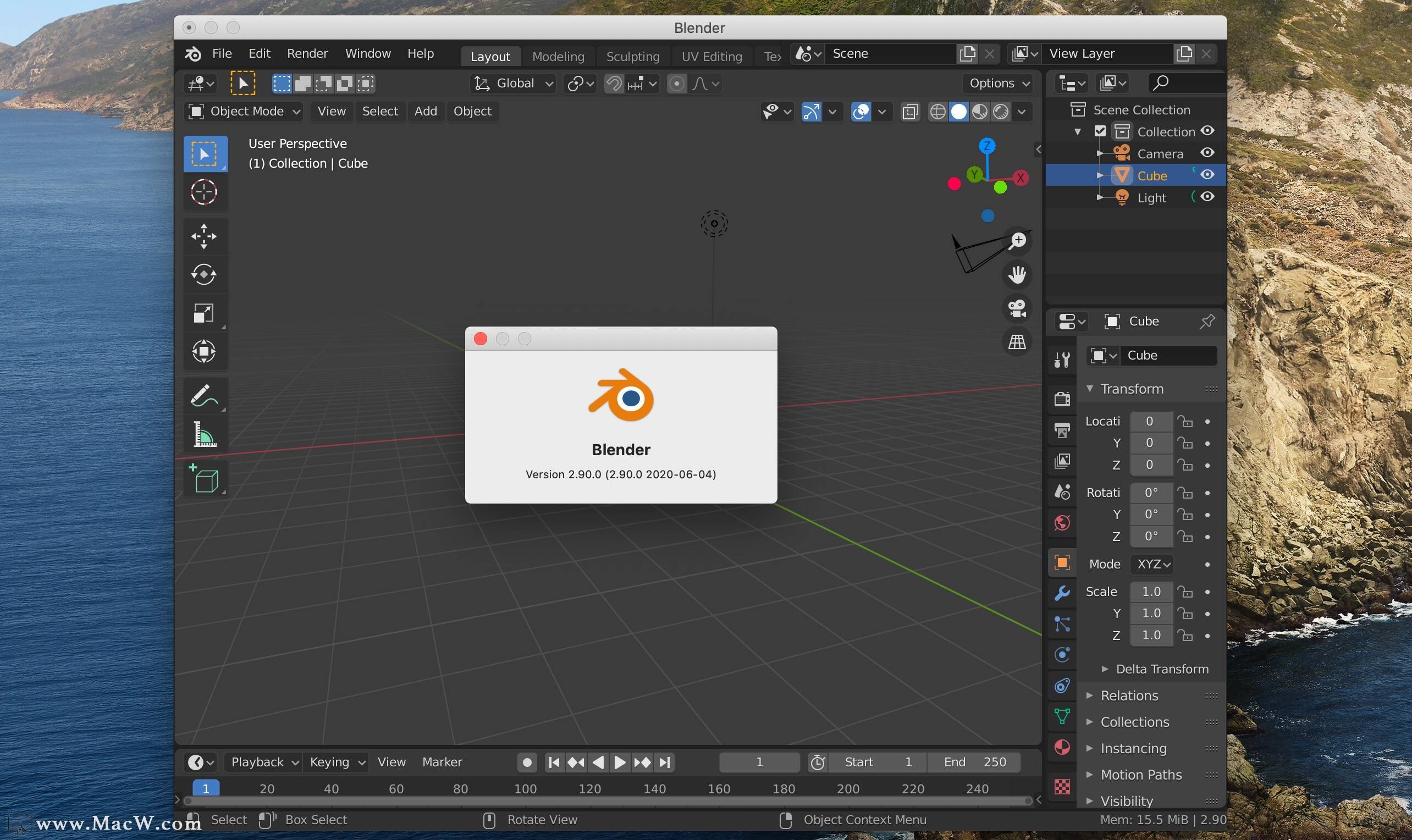 blender for mac功能介绍1,循环渲染引擎cycles是blender内置的功能
