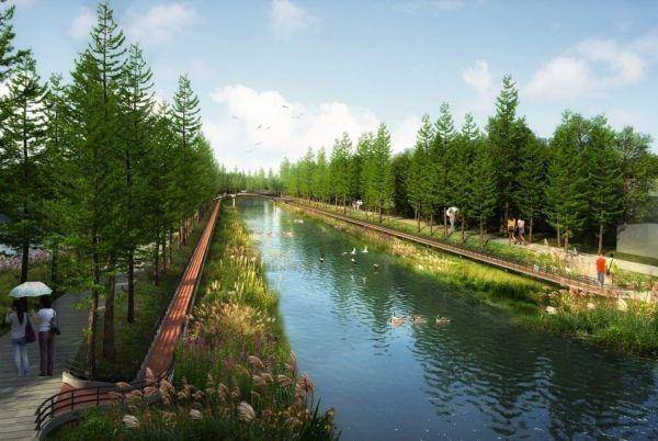 武汉湖溪河水岸同治两年将成城市景观带