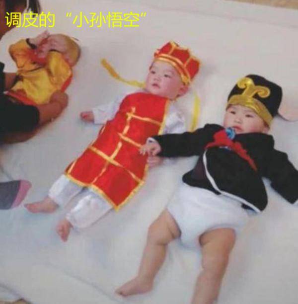师徒|宝宝超级配合，有没有被“萌”到？三胞胎拍照扮演“唐僧师徒”