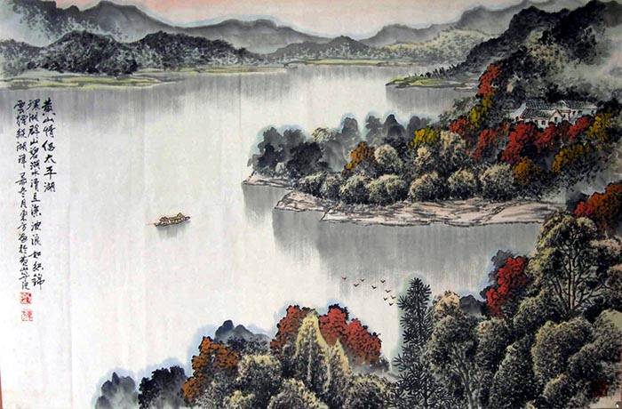 "艺海拾贝"山水画家刘东方作品系列网展:兼容并蓄