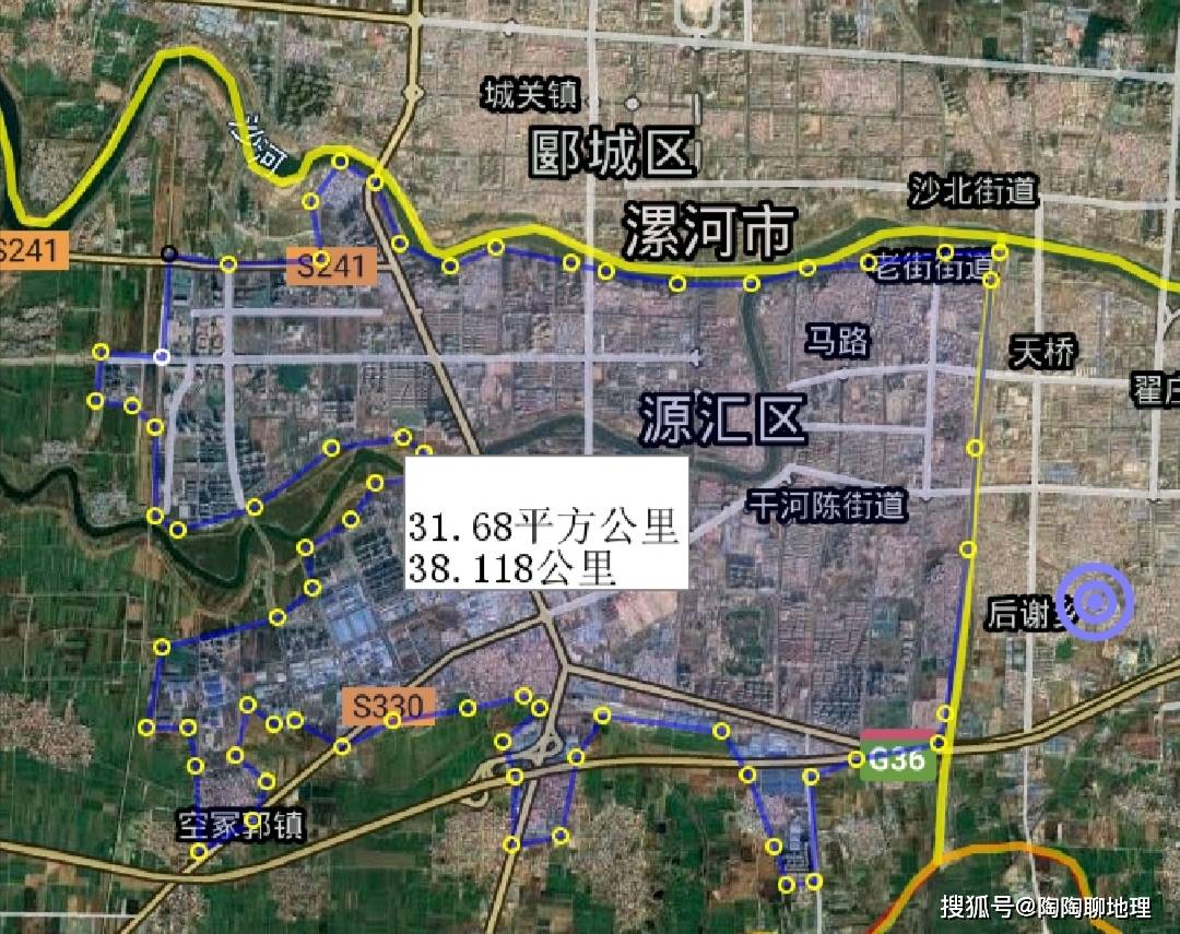 原创漯河市建成区面积排名召陵区最大舞阳县最小来了解一下