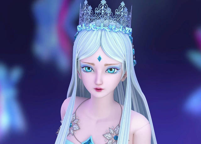 叶罗丽：冰公主多款高贵惊艳皇冠，你最爱哪一款？_天蓝色