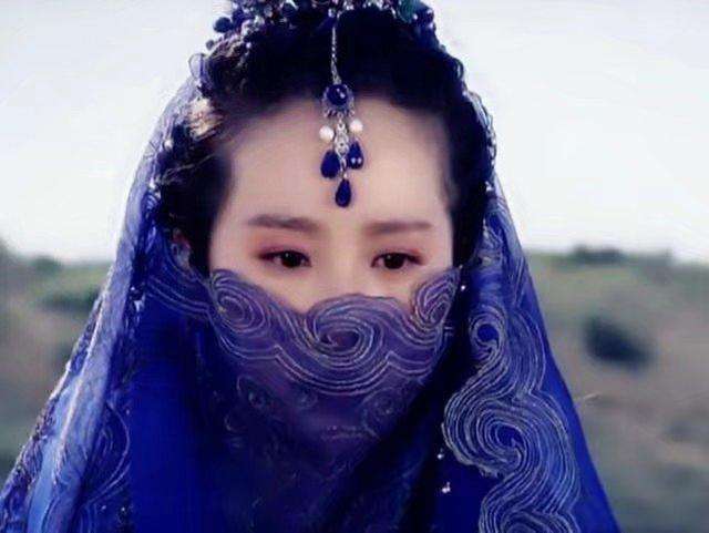 面纱▲她的最惊艳大气,女星古装戴面纱谁最美?唐嫣甜美清纯