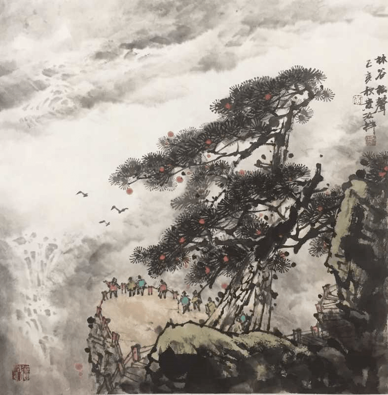 迟日江山丽,春风花草香----当代名家黄汝祥浅绛山水收藏鉴赏