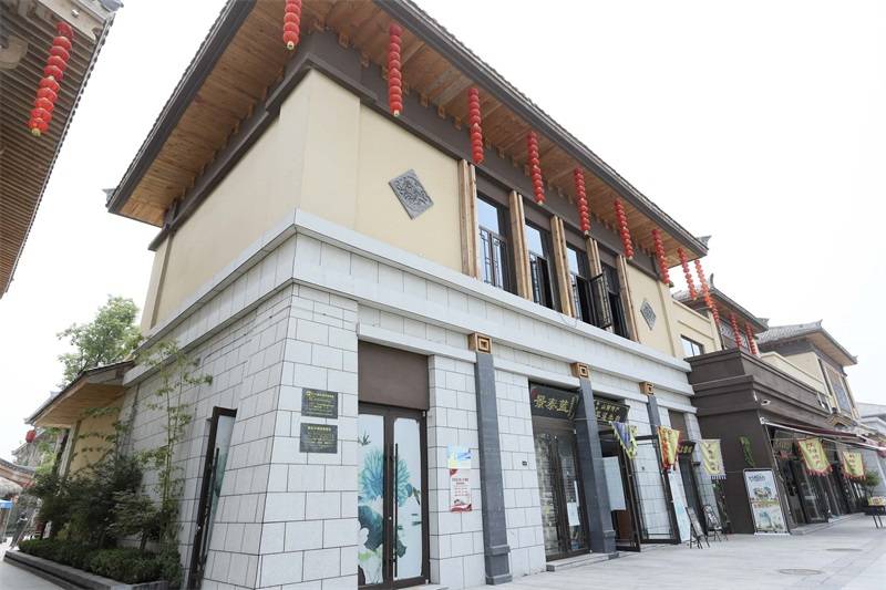 中式唐语仿古砖雕建筑古镇古街案例
