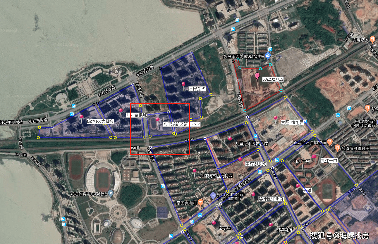 九江市八里湖新区学区划分及后期规划—多校划片,随机