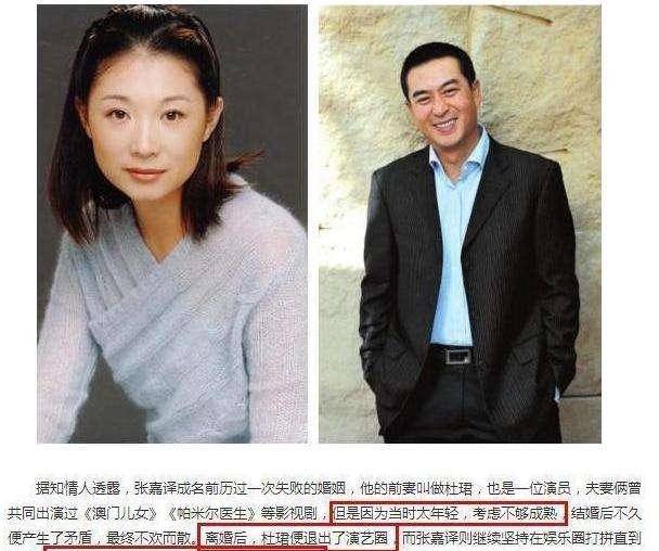 在与杜珺离婚后,张嘉译的单身生活持续到2004年,在这一年他和王海燕在