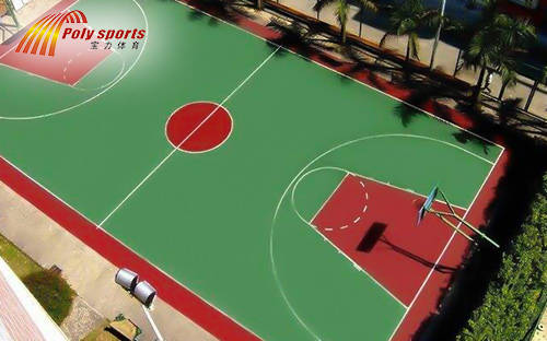 杭州丙烯酸篮球场施工硬地与弹性的分析