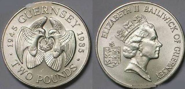 2英镑硬币 英女王头像