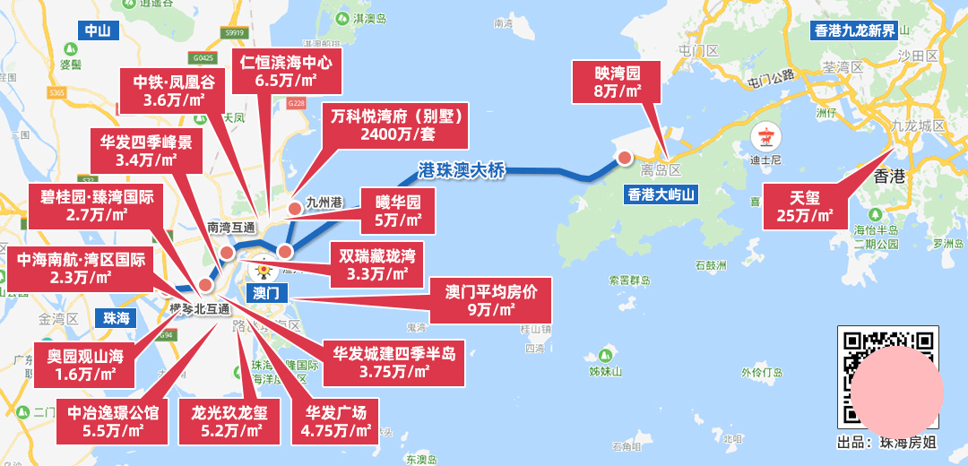 重磅头条!港珠澳大桥西延线出口都经过珠海哪些区域?