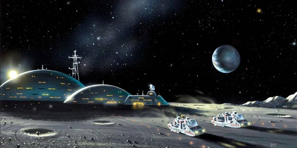 月球基地想象图(图片来源:space.