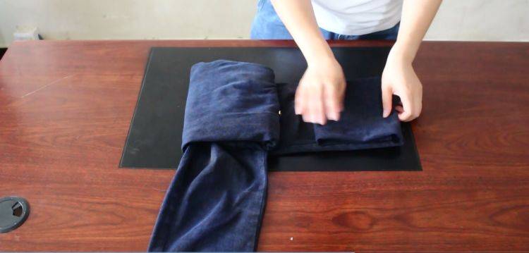 叠牛仔裤的5种方法,简单易学还超省空间,衣柜再翻腾也不怕乱