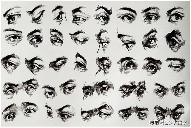 达人画室教学课件人物速写五官眼睛的画法