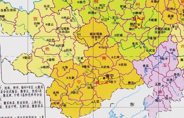 原创广西这几个县,民国初因与外省县同名而改名,现仅余两县