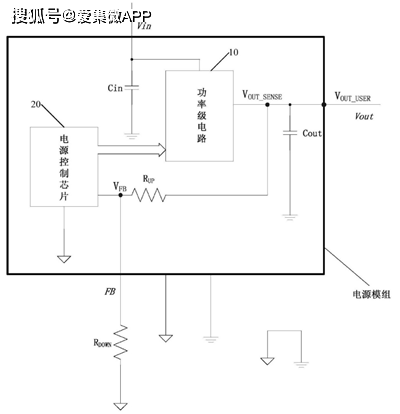 高性能电源模组电路示意图