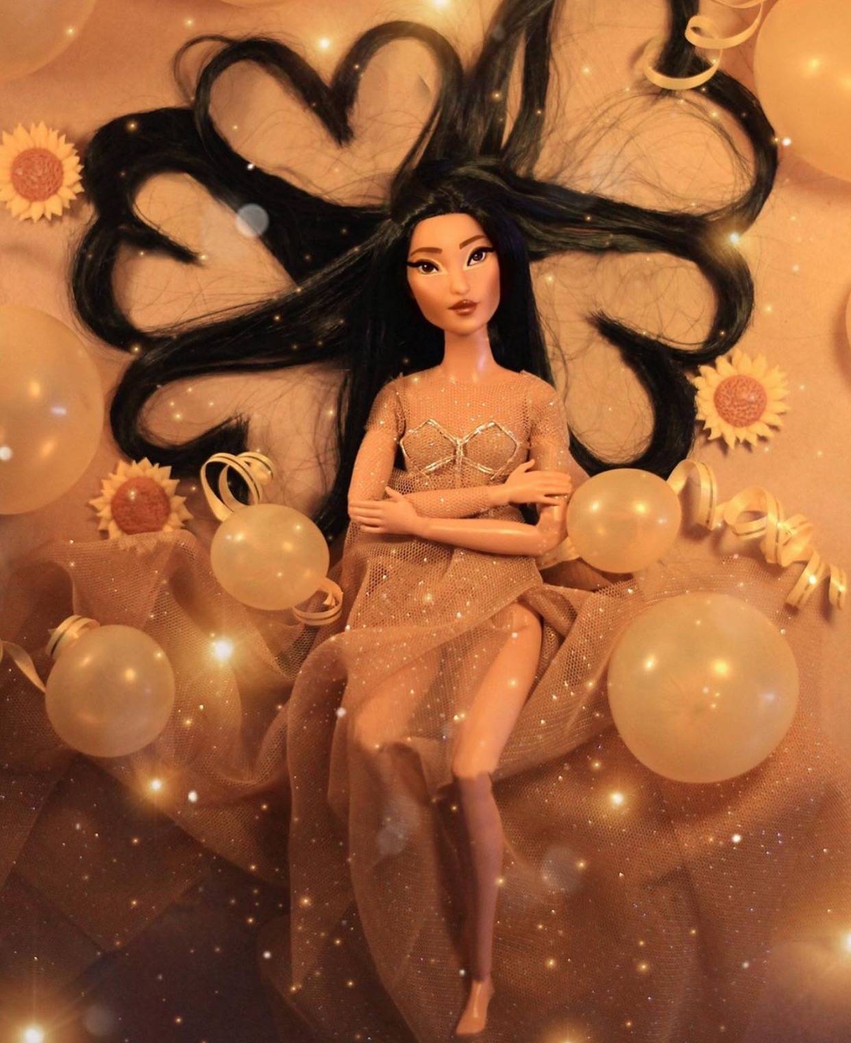 芭比|粉丝自制迪士尼“芭比公主”:睡美人粉色纱裙真吸睛,少女感爆棚