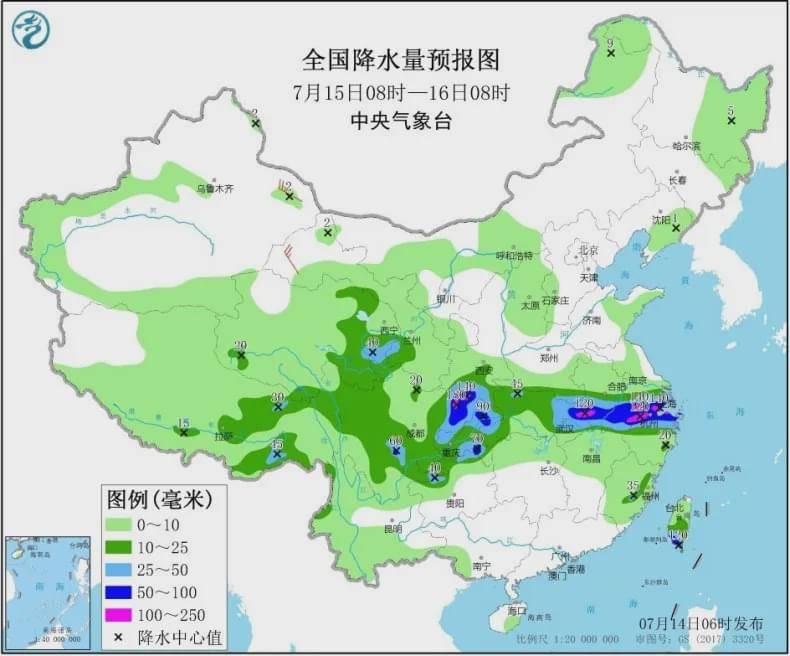 注意!长江流域未来三天将再现大范围强降雨,长江洪峰已至九江段