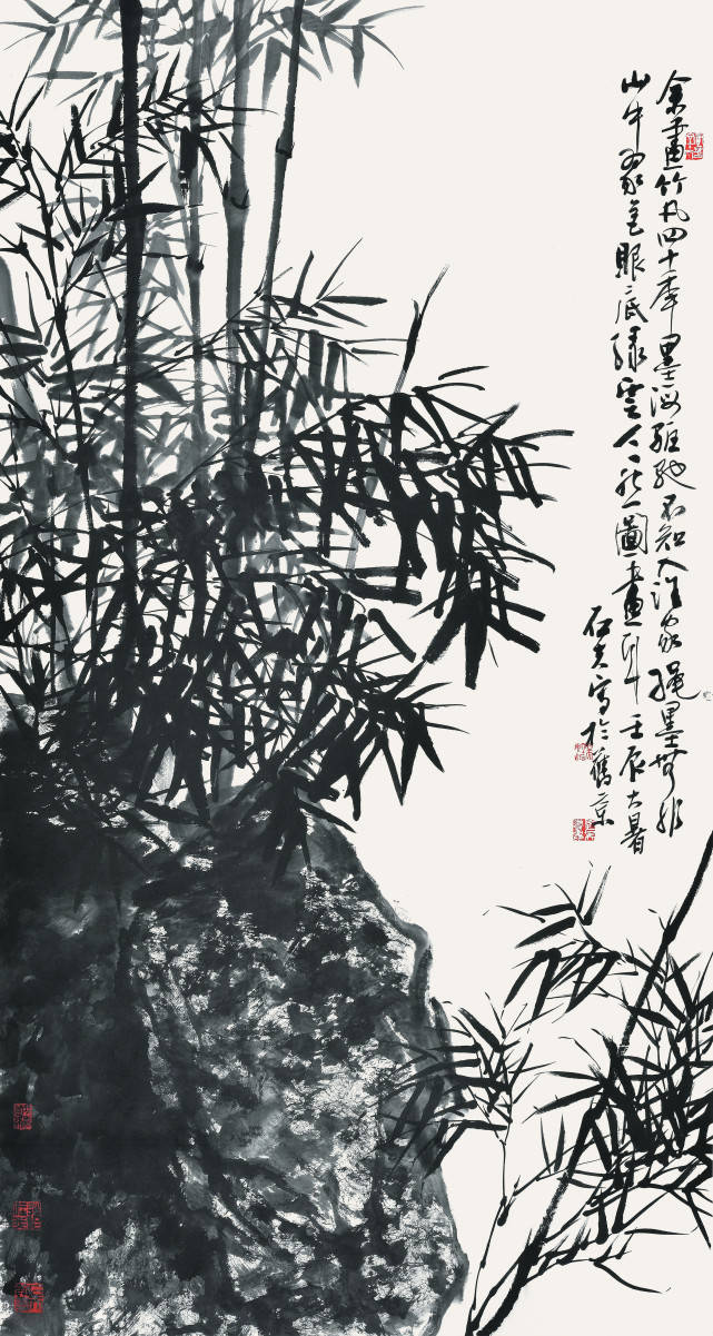 郭石夫写意花鸟画作品,韵味纯厚,不论水墨,重彩,大幅,小品总是纯纯正