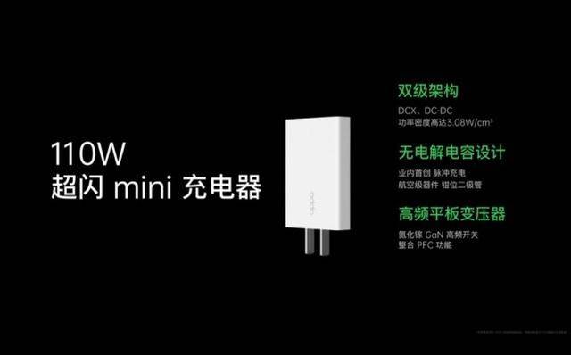 Mini|OPPO发布高达110W 的快充充电器，Mini体积，支持多种快充协议