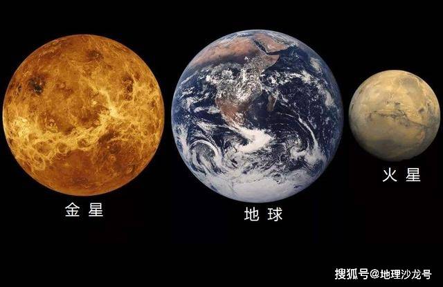 金星,地球和火星