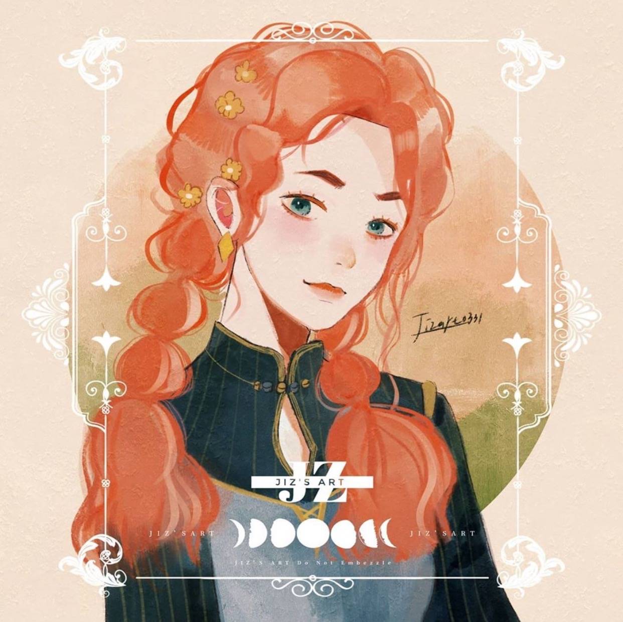 迪士尼公主|“旗袍装”的迪士尼公主：白发艾莎很绝色，长发公主变成中国娃娃