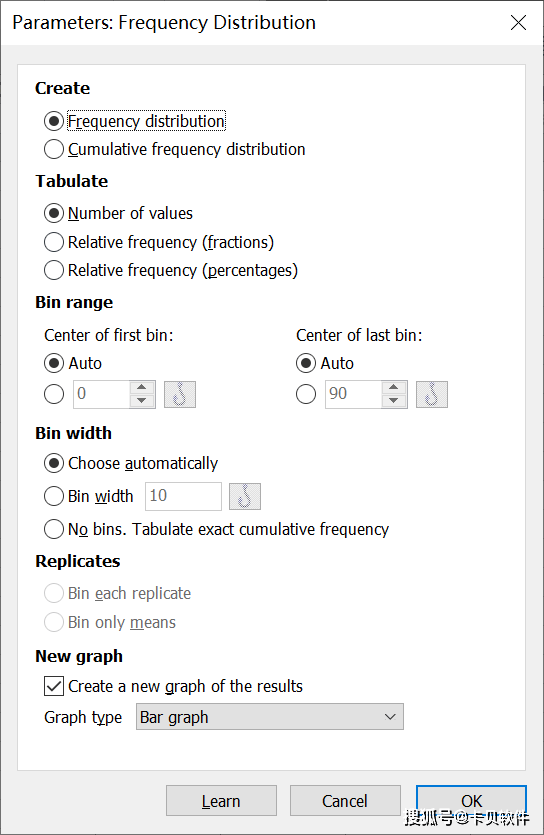 GraphPad Prism中如何进行频率分布分析_区间