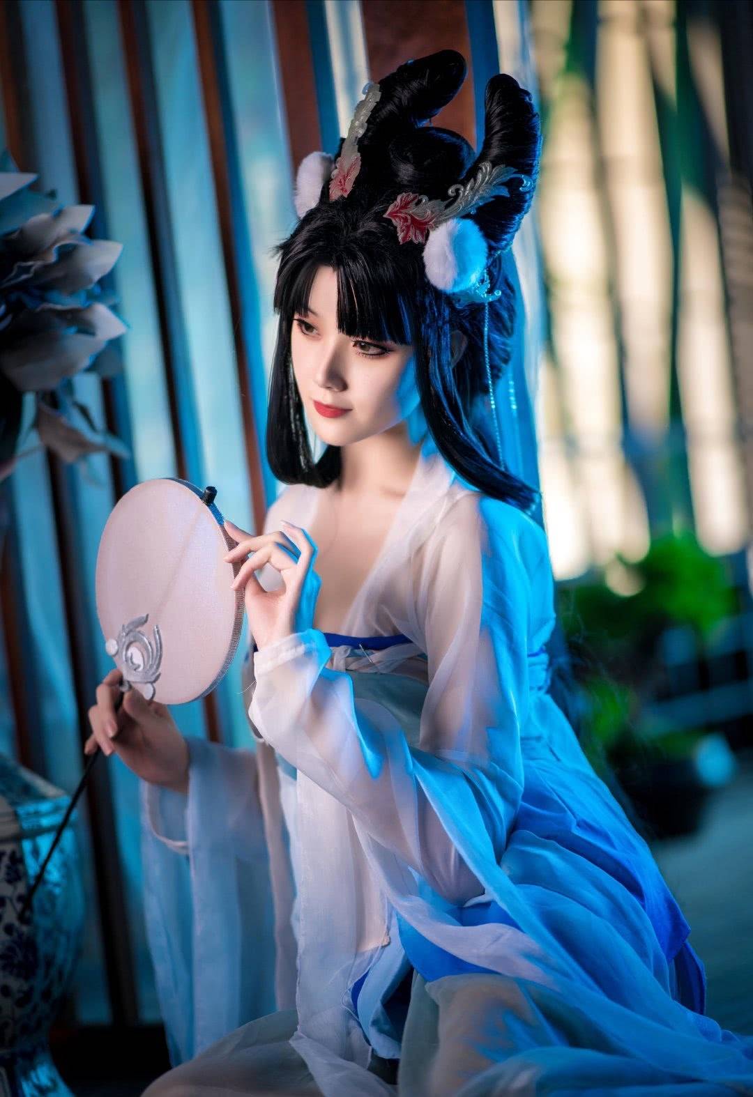 cos:王者荣耀—月下美人仙气嫦娥