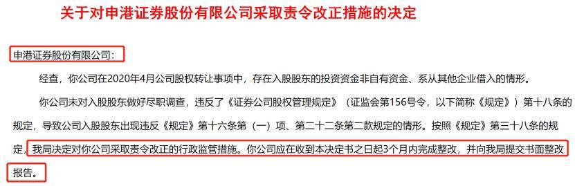 证券公司|股东借钱入股，这家合资券商被监管点名