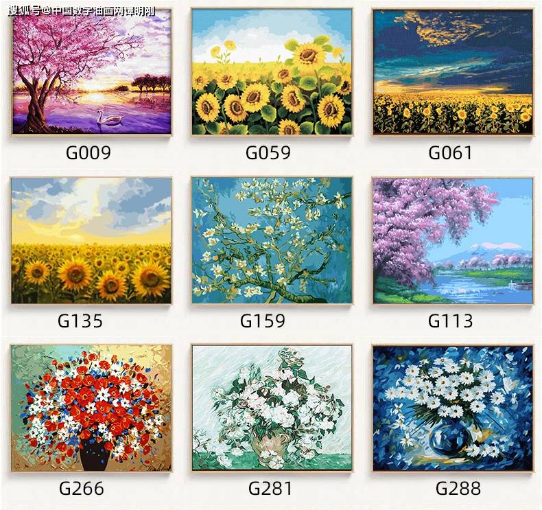 数字油画diy油彩画填色手工绘涂色画画填充水彩减压客厅装饰挂画_搜狐网