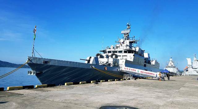 吨位直逼054A，火力确实有056水平，奇葩的印度护