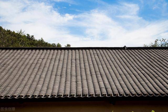 小青瓦用于屋顶