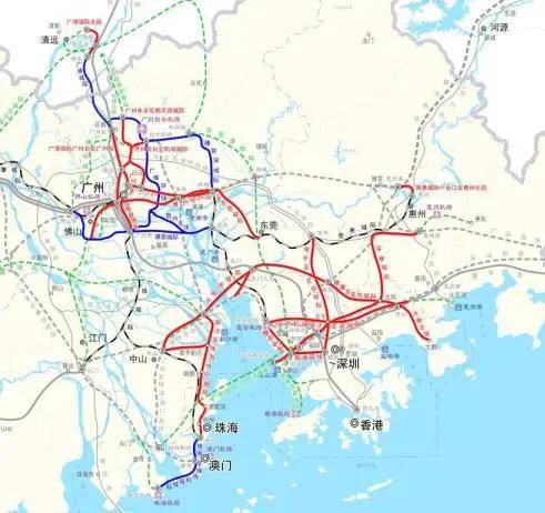 广东2035年高铁规划图,广东高速规划图2020-2035 高铁直达澳门,下车即可通关!广深将建13条城铁!太牛啦