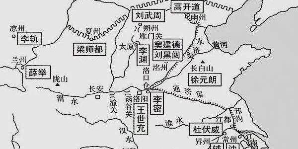 原创隋朝末年,和李渊争夺天下的16个主要政权老大,一个都没有好下场