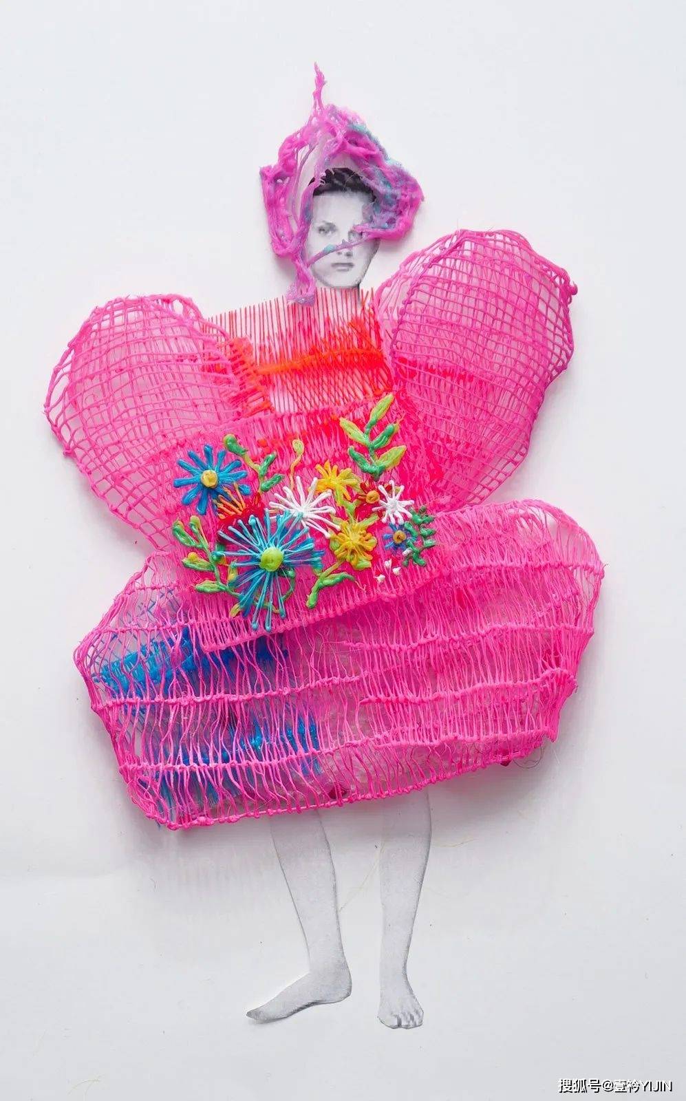 图片|新锐设计师 | 精神护士转行服装，创造出挂能着穿的炫彩服装