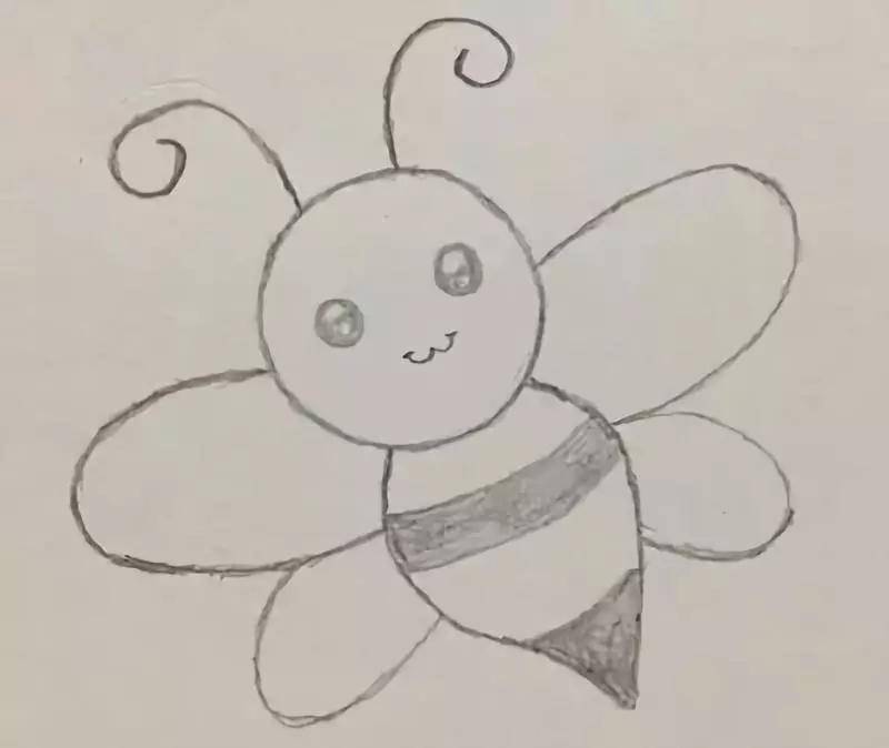 小朋友们,可以给小蜜蜂涂上你喜欢的颜色哦~ 如何自学绘画基础|画画