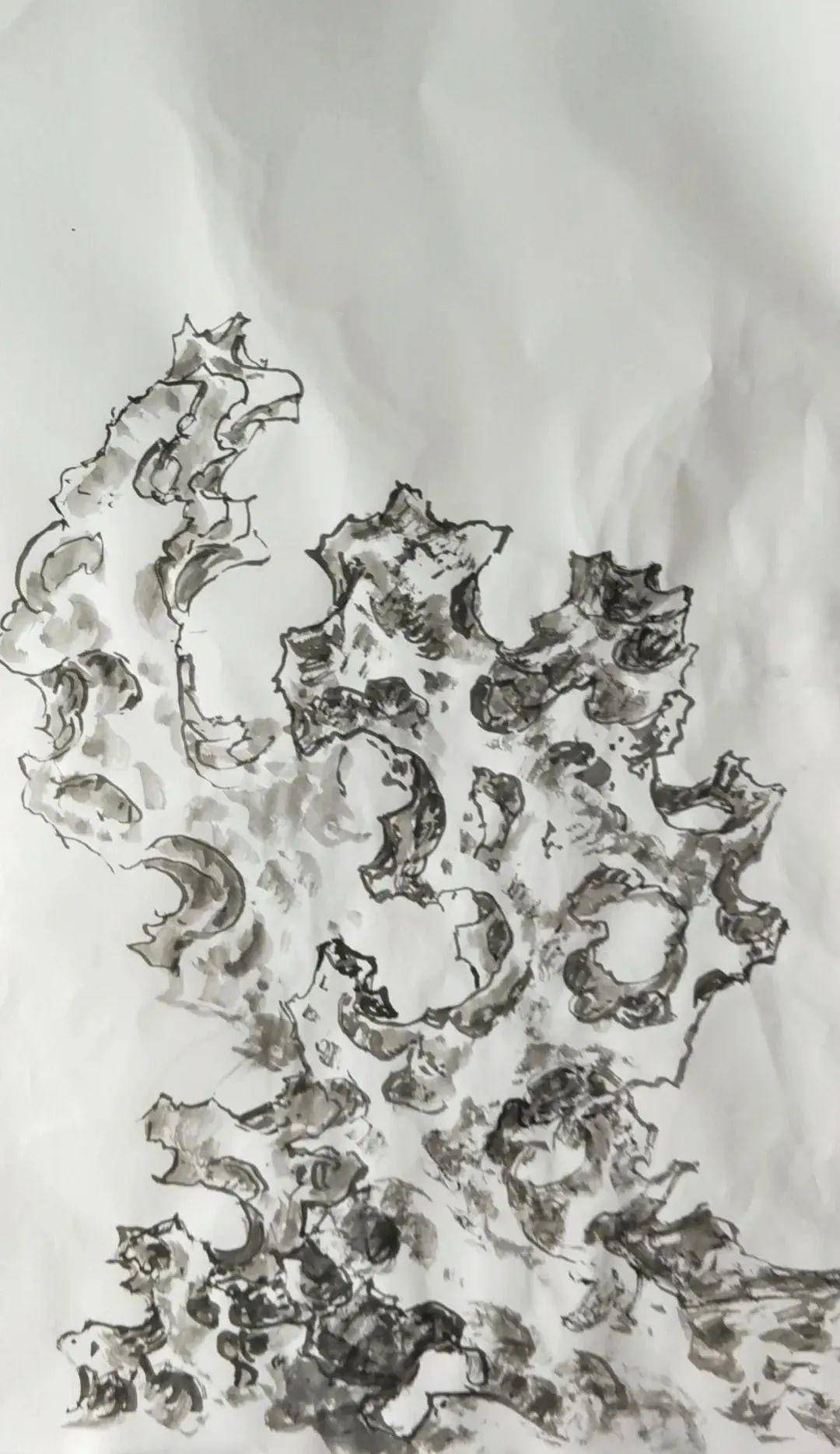 王德禄山水画集:山的技法