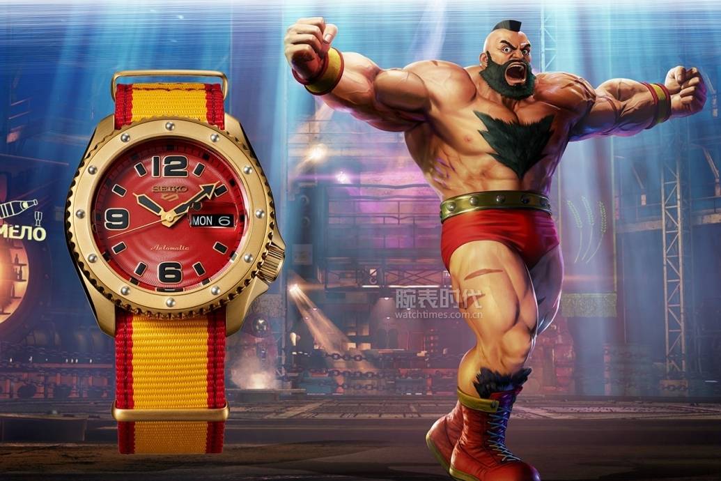 灵感|精工5号x 街霸5 联名款腕表,咋样?