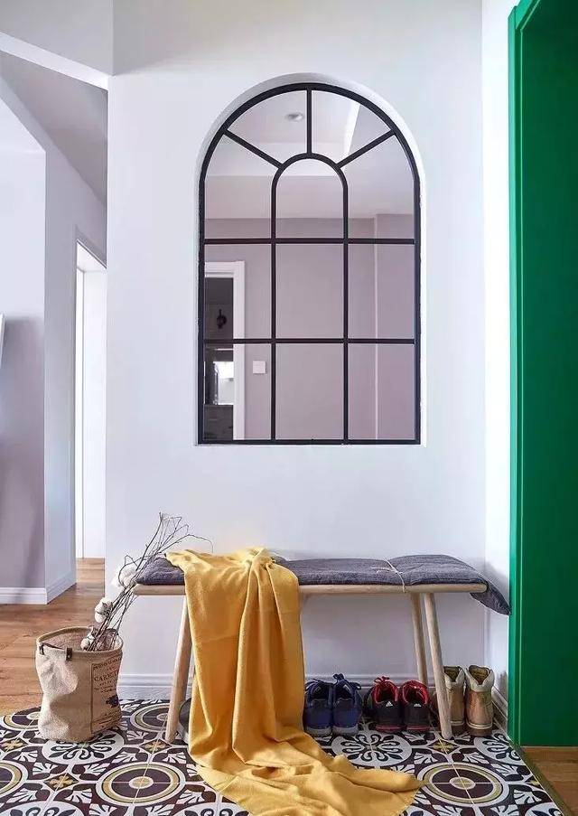 纹理|玄关瓷砖居然可以这样铺，邻居分分钟挤破门！