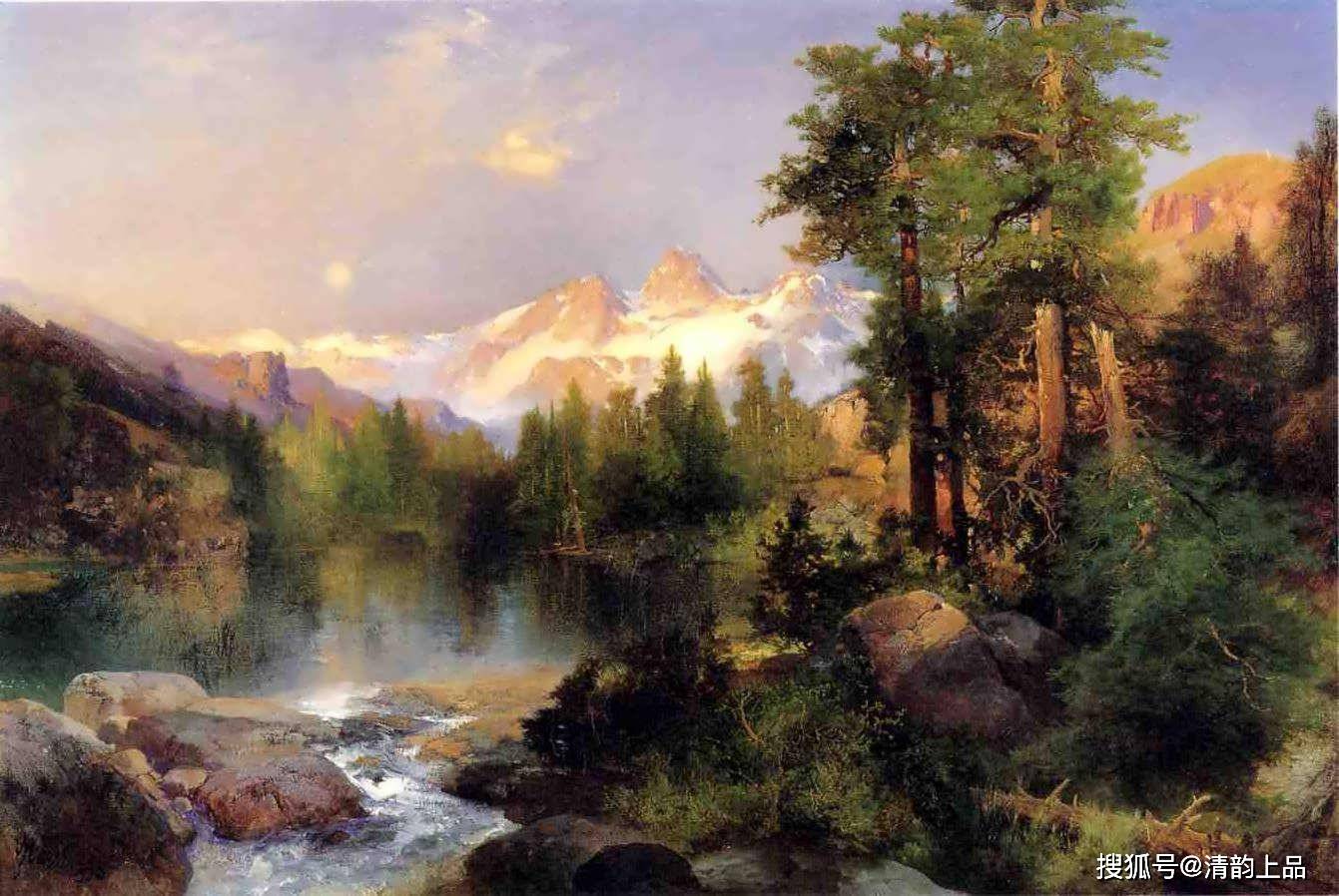 美国风景画家,托马斯·莫兰油画作品欣赏