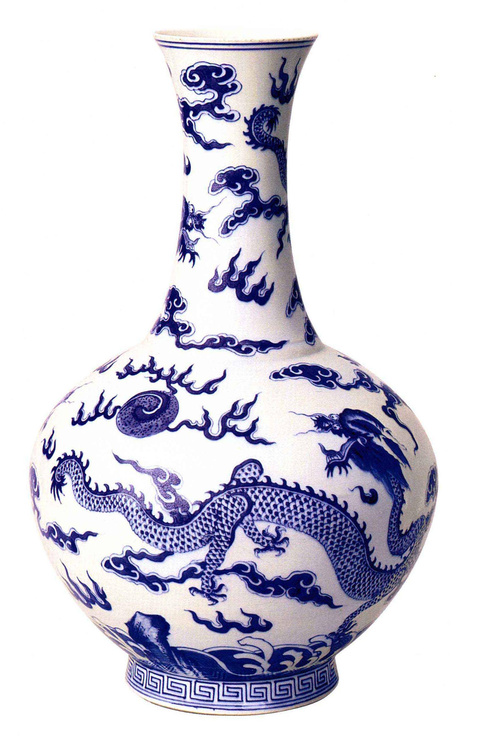 中国陶瓷文化，珍贵少见的画龙纹赏瓶和同治皇帝大婚用寿字盘_手机搜狐网