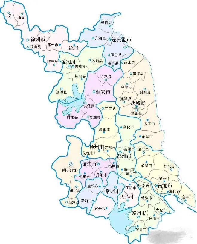 江苏行政区划调整设想:13个市合并为10个