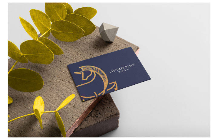 得文|得文宝石Logo设计——辅助线在轮廓抽象化上的应用