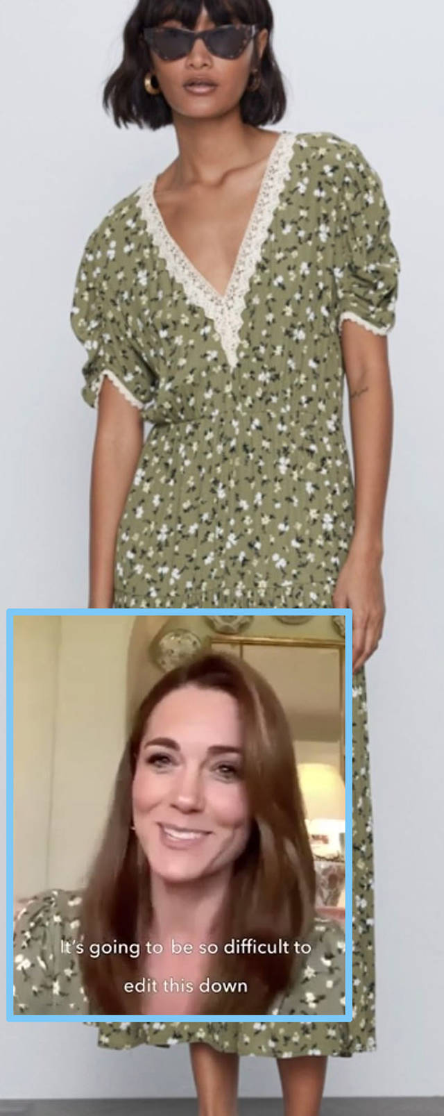 Zara|穿10英镑白菜价连衣裙，凯特王妃实力演绎：气质不是金钱堆砌的